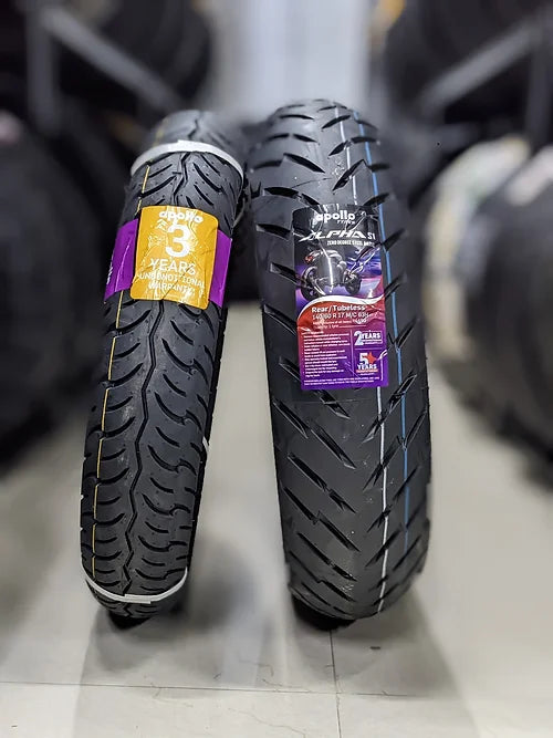APOLLO ALPHA S1 140/60 R17 Tubeless 63 H Rear Two-Wheeler Tyre