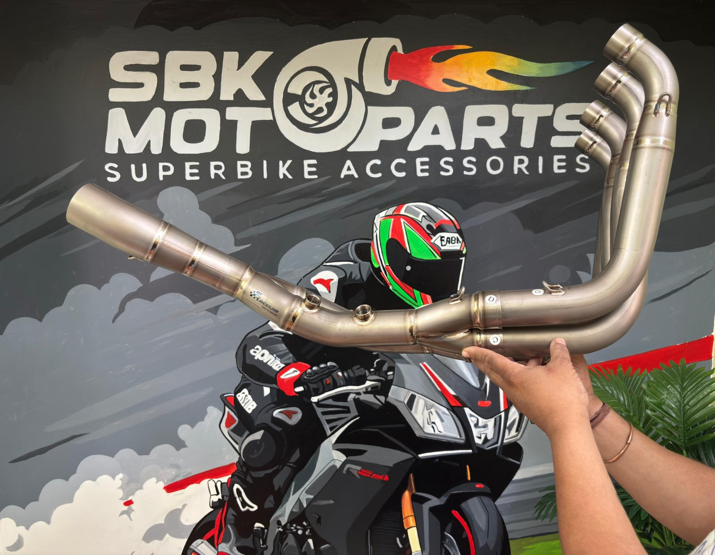 SBK RaceLabFull Titanium( GRADE-5) Handmade Headers for BMW S1000RR 2019-2025