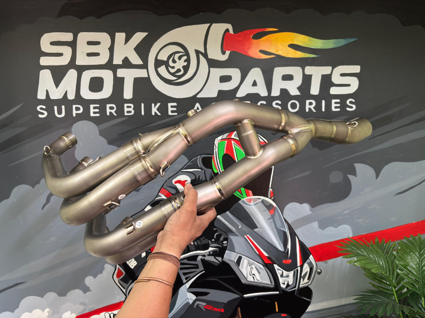SBK RaceLabFull Titanium( GRADE-5) Handmade Headers for BMW S1000RR 2019-2025