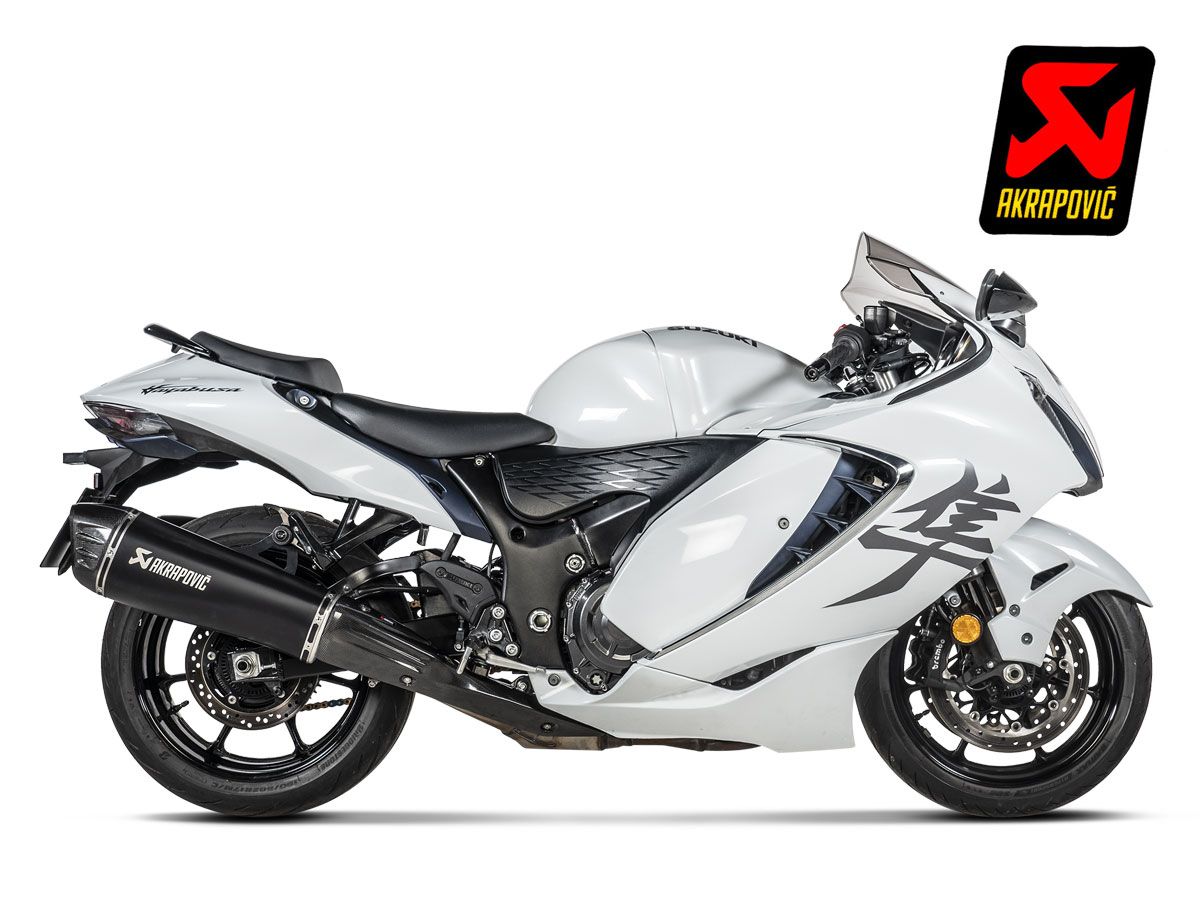 AKRAPOVIC SLIP ON BLACK TITANIUM SILENCER SUZUKI GSX 1300 R HAYABUSA 2021-2025