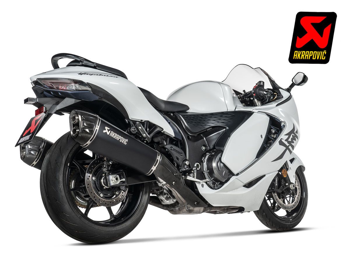 AKRAPOVIC SLIP ON BLACK TITANIUM SILENCER SUZUKI GSX 1300 R HAYABUSA 2021-2025