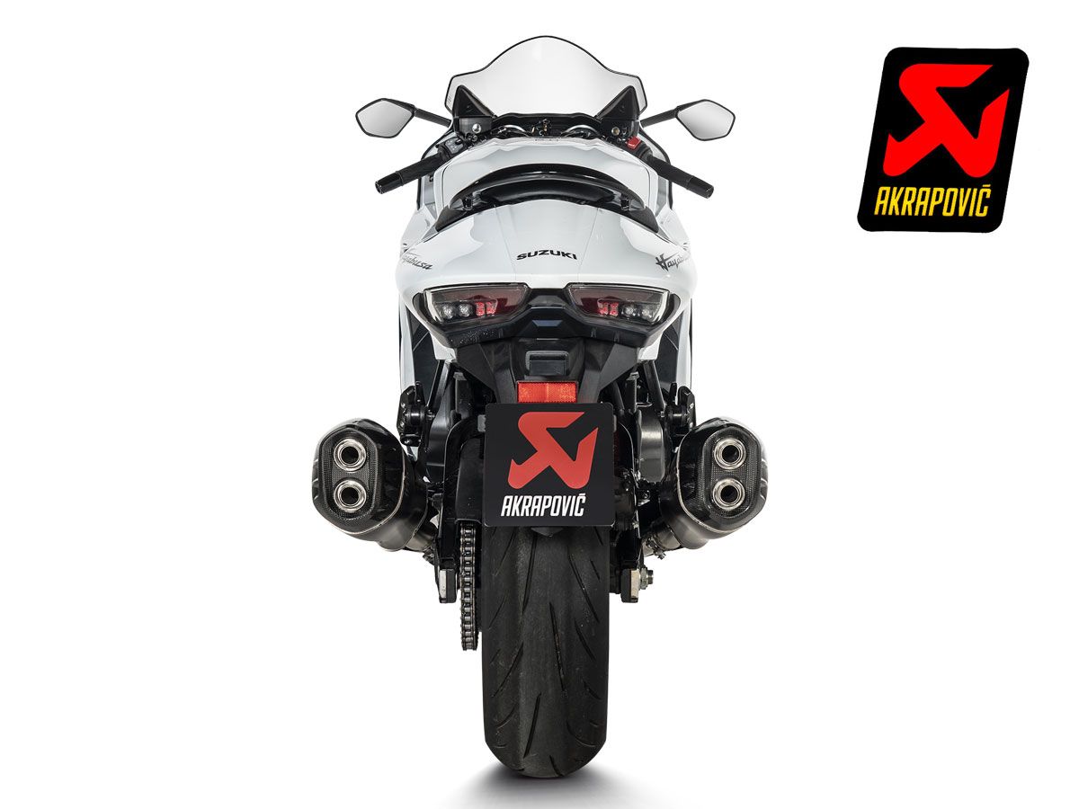 AKRAPOVIC SLIP ON BLACK TITANIUM SILENCER SUZUKI GSX 1300 R HAYABUSA 2021-2025