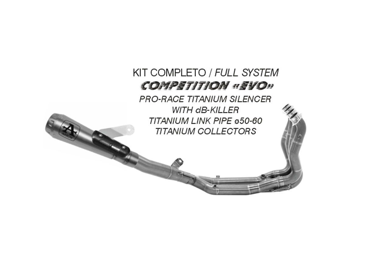 ARROW COMPETITION "EVO" COMPLETE EXHAUST SYSTEM BMW S 1000 R 2021-2024