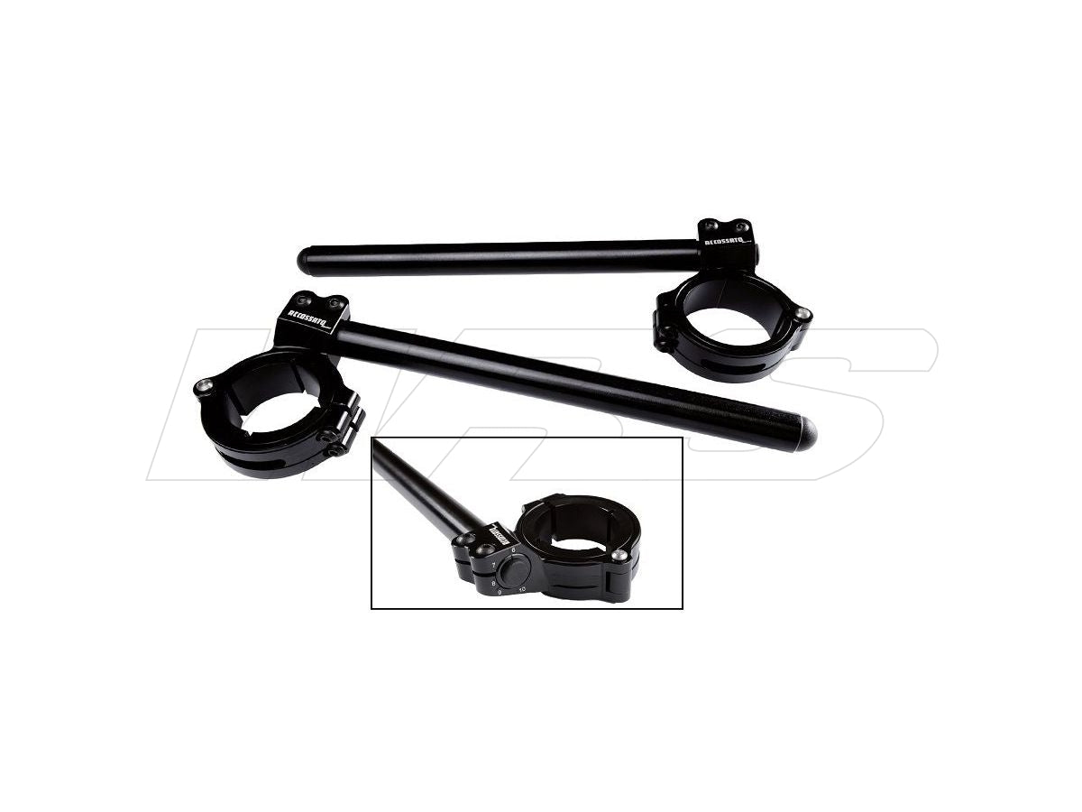 CLIP-ON ADJUSTABLE HANDLEBARS ACCOSSATO WITH COVER 6-10 DEGREES HONDA CBR RR 600 2009-2012