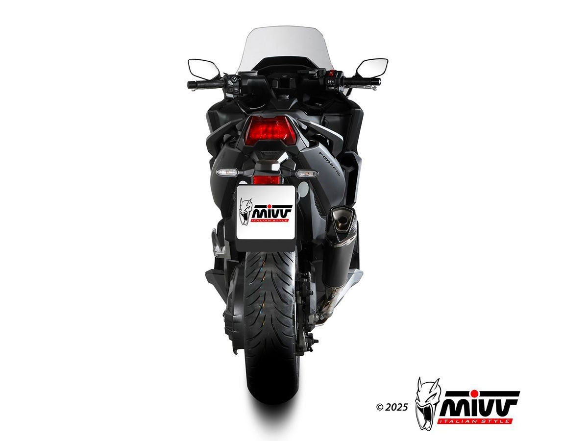 MIVV DELTA RACE SILENCER BLACK STEEL CARBON HONDA FORZA 750 2025