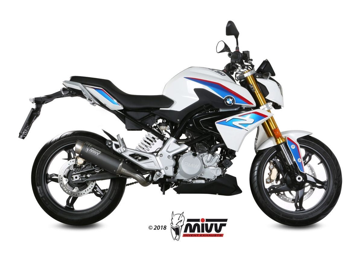 MIVV FULL EXHAUST SPORT GPPRO STAINLESS STEEL BLACK BMW G 310 R 2018-2024 USED