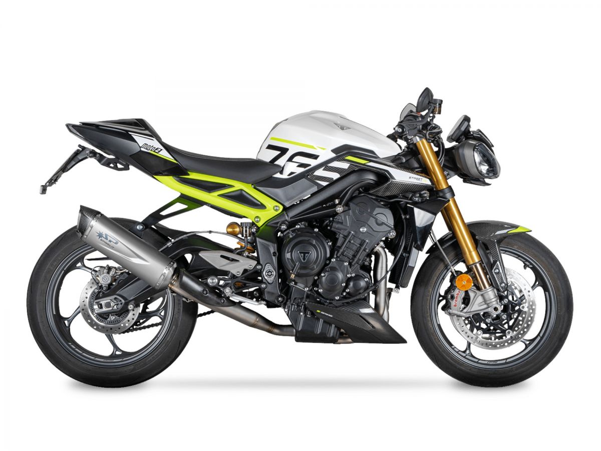 RACING FORCE EVO SPARTY EVO SEMICOMPLE EXHAUSE SPARK TRIUMPH STREET TRIPLE 765 RS / R / MOTO2 2023-2024