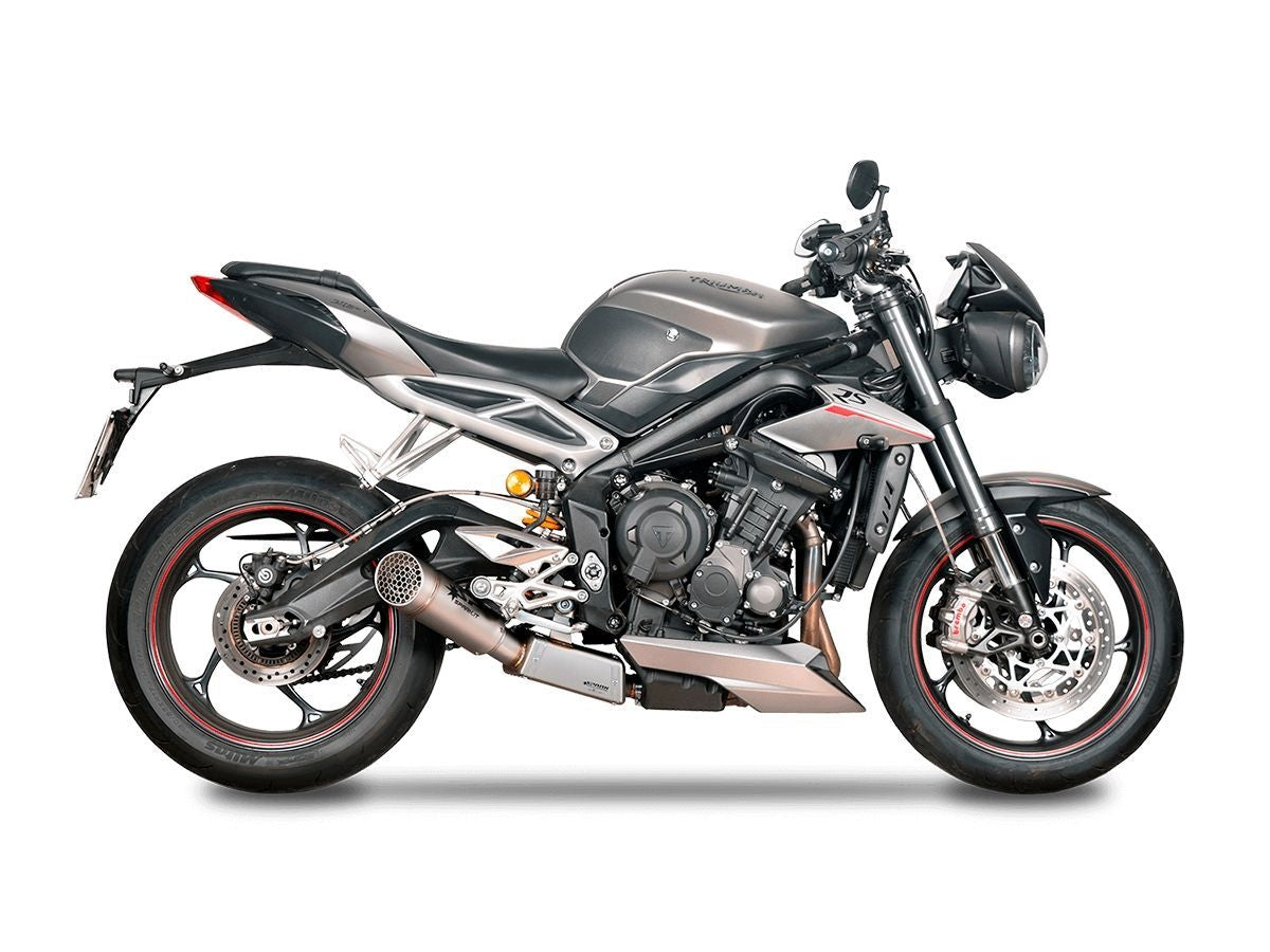 SPARK GRID-O TITANIUM SEMICOMPLETE EXHAUST SYSTEM TRIUMPH STREET TRIPLE 765 S / R / RS 2017-2025