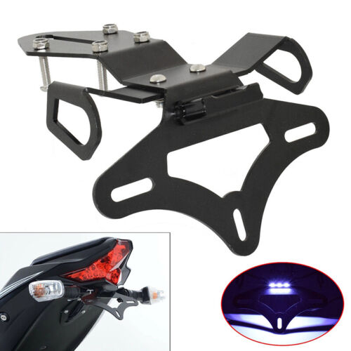 SBK Tail Tidy Fender Eliminator License Plate Holder with led Fit for Kawasaki ZX-10R 2016-24