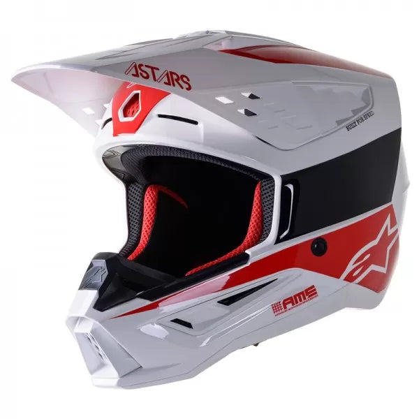 ALPINESTARS S-M5 BOND WHITE RED HELMET