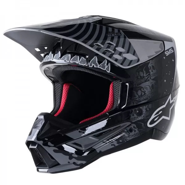 ALPINESTARS S-M5 SOLAR FLARE BLACK GRAY GOLD HELMET