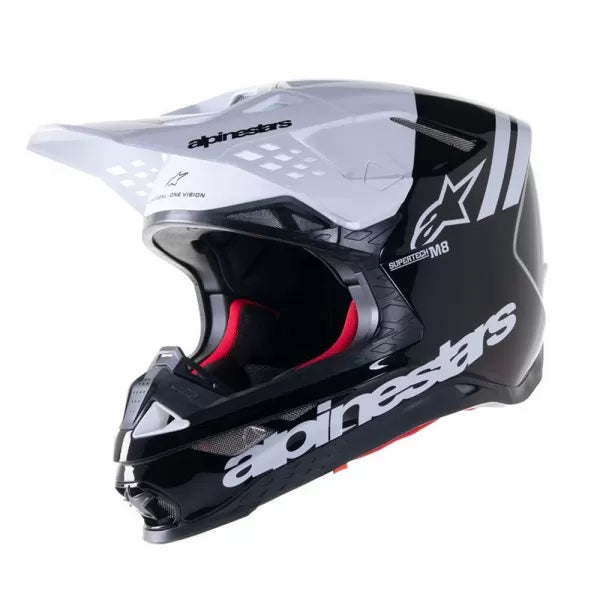 ALPINESTARS S-M8 RADIUM 2 BLACK WHITE HELMET