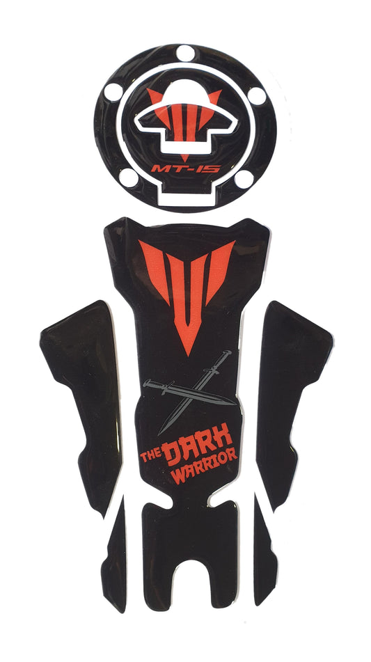 Yamaha MT-15 Compatible Tank Pad Combo The Darh Warriror