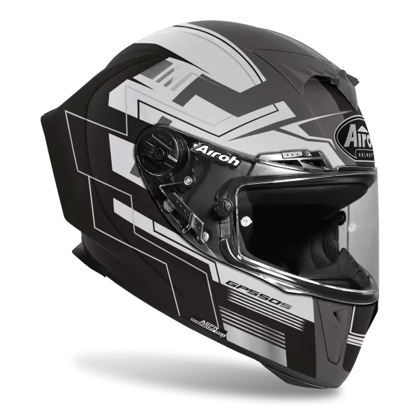 AIROH GP 550 S CHALLENGE BLACK MATT HELMET