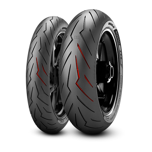 PIRELLI DIABLO ROSSO 3 150/60ZR17 TUBELESS REAR 66 W Two Wheeler Tyre