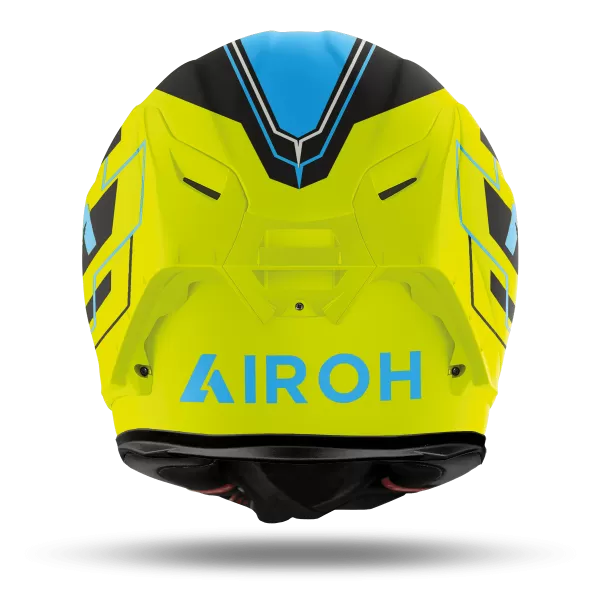 AIROH GP 550 S CHALLENGE BLUE YELLOW MATT HELMET