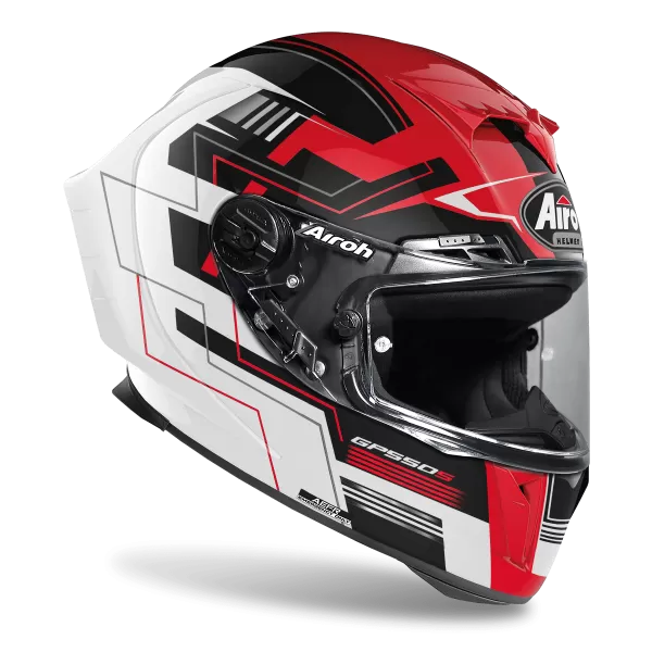 AIROH GP 550 S CHALLENGE RED GLOSS HELMET