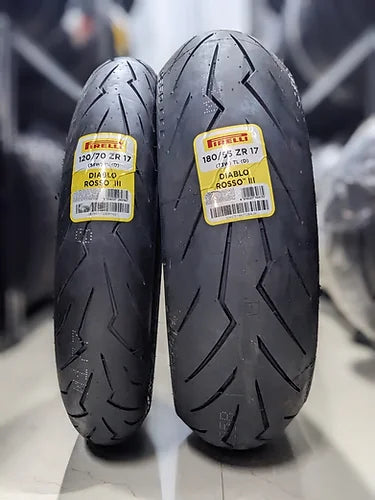 PIRELLI DIABLO ROSSO 3 120/70ZR17 Tubeless 58 W Front Two-Wheeler Tyre