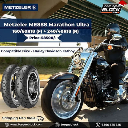 METZELER ME 888 Marathon Ultra 160/60R18 Tubeless 76 V Front Two-Wheeler Tyre