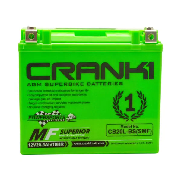 BATTERY FOR TRIUMPH TIGER EXPLORER 1200-CB20L-BS-CRANK1 Batteries