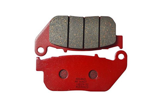 NIKAVI RDP08 Red Brake Disc Pad Compatible for Harley Davidson Sportster Old Front