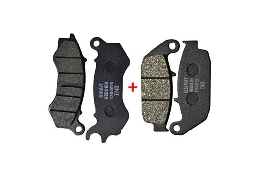 NIKAVI DP16 + DP6 Front and Rear Brake Disc Pad Compatible for Honda CB Trigger/Hornet 160 CBS