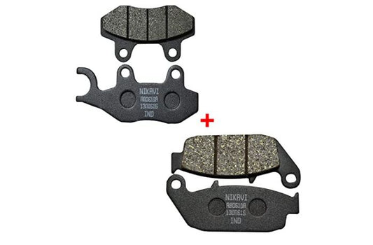 NIKAVI DP3+DP6 Front and Rear Disc Pad Compatible for Hero Xpulse 200 BS6