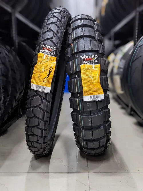 Shinko Trail Master E705 90/90-21 Front Tubeless 54 H Two Wheeler Tyre.