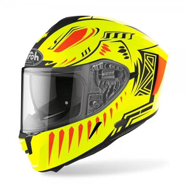 AIROH SPARK VIBE YELLOW FLOW MATT HELMET