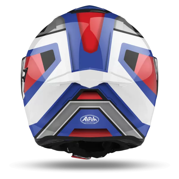 AIROH ST 501 SQUARE BULE RED GLOSS HELMET