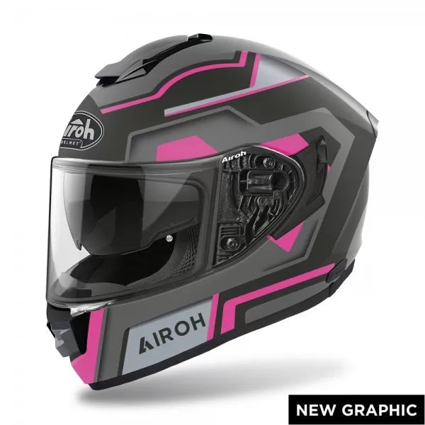 AIROH ST 501 SQUARE PINK MATT HELMET