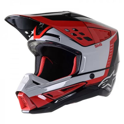 ALPINESTARS S-M5 BEAM BLACK GREY RED HELMET