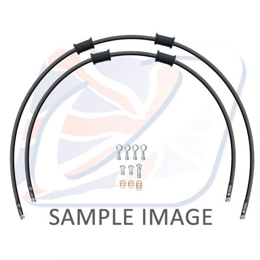 BMW Rear Brake2 Hose Kit Chrome BMW-10015R-CL