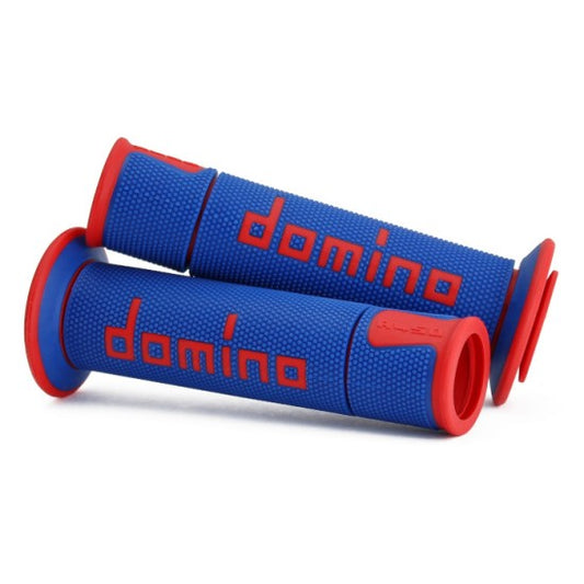 Domino Handlebar Grips Blue/Red – A45041C4248B7-0