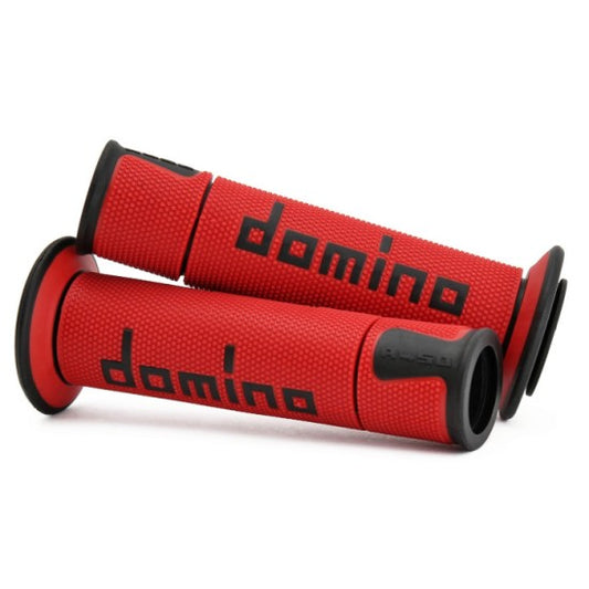 Domino Handlebar Grips Red/Black – A45041C4042B7-0