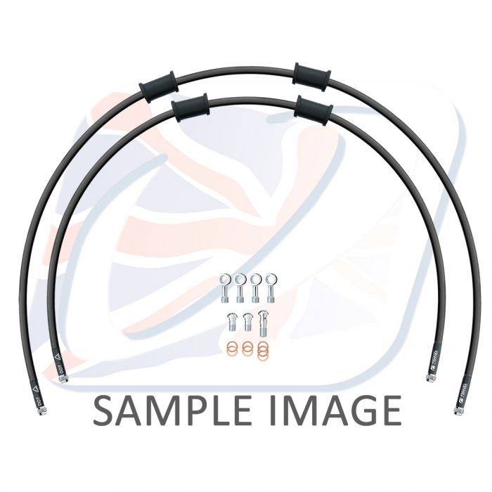 Suzuki Front brake2 Hose kit Chrome SUZ-6043F-CL