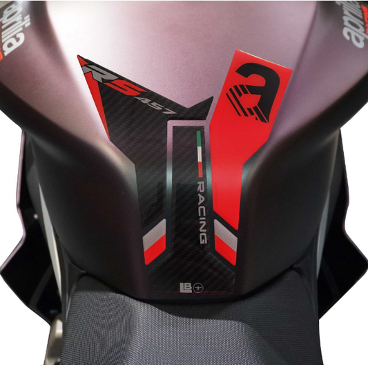 Label Bike 3D Adhesive Tank Pad Motorcycle Protection Compatible with Aprilia RS 457 2024