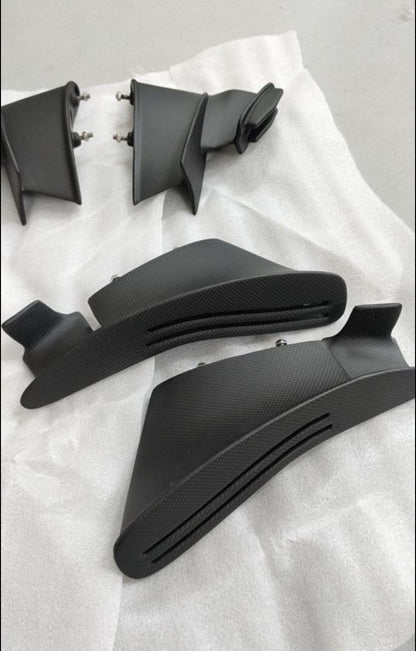 SBK 100% 3K Carbon Fiber Wing Motorcycle Body Parts Side Winglet Fairings Kit Winglets For Ducati Superleggera V4 2018+