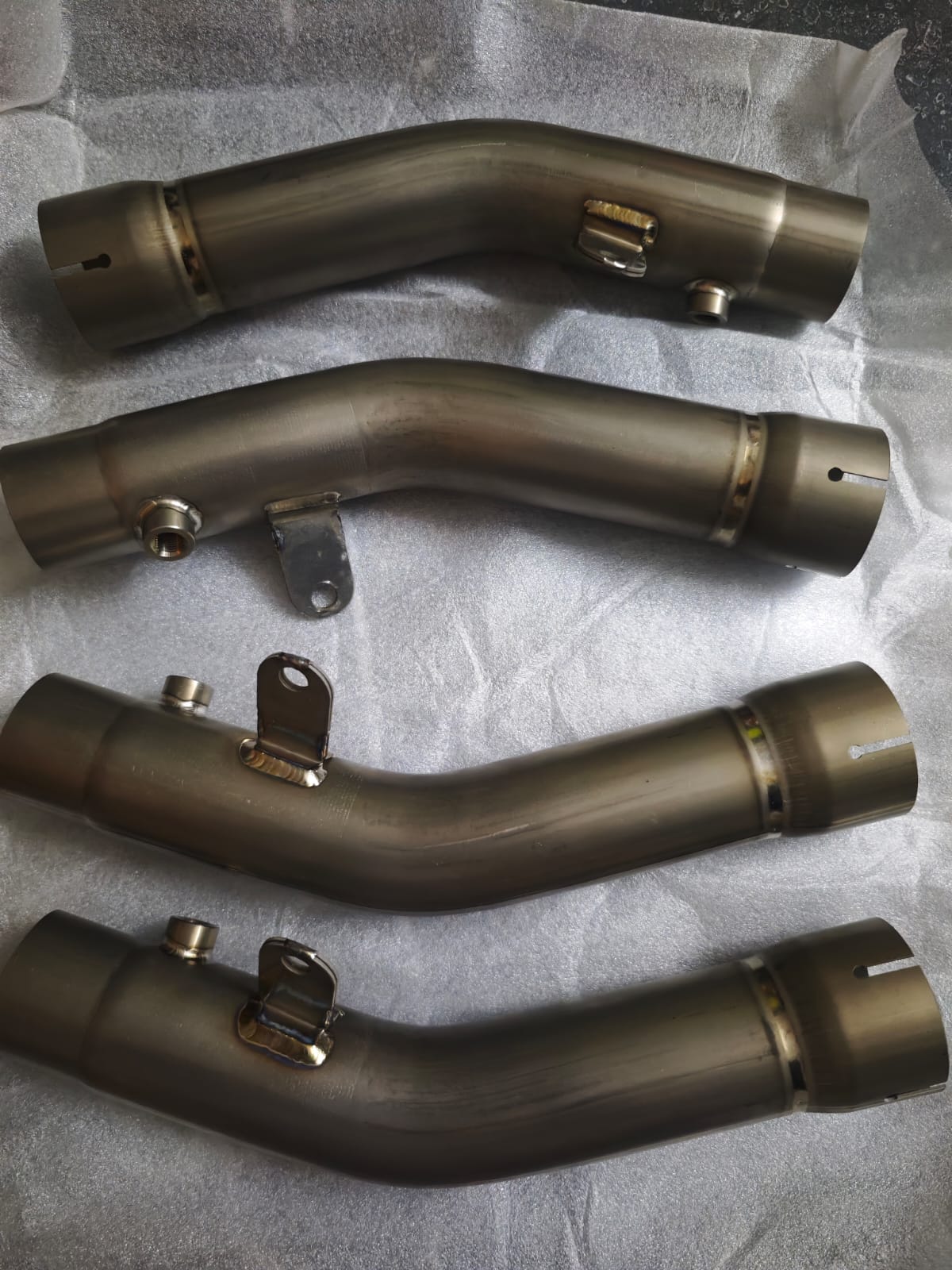 Vanhool Full Titanium Alloy Mid Link Pipe with Sensor Position for ZX6R 2024-2025