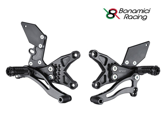 BONAMICI RACING ADJUSTABLE REAR SETS KIT KAWASAKI ZX-10 R 2016-2020