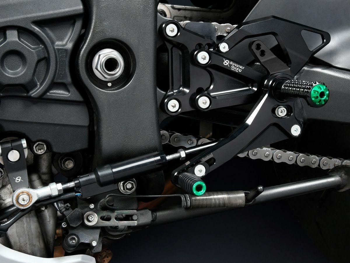 BONAMICI RACING ADJUSTABLE REAR SETS KIT KAWASAKI ZX-10R 2016-2020
