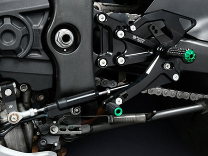 BONAMICI RACING ADJUSTABLE REAR SETS KIT KAWASAKI ZX-10R 2016-2020