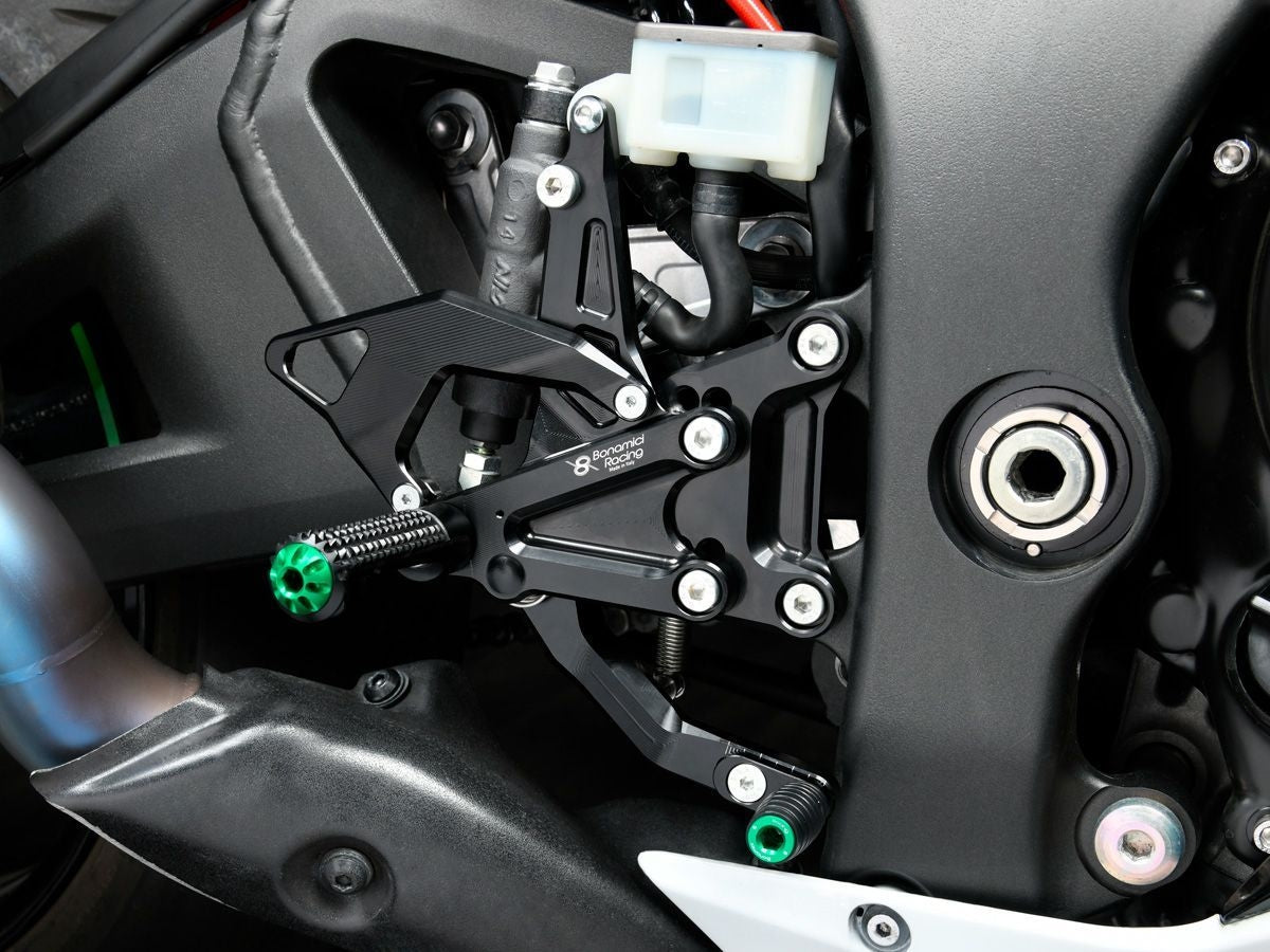 BONAMICI RACING ADJUSTABLE REAR SETS KIT KAWASAKI ZX-10R 2016-2020