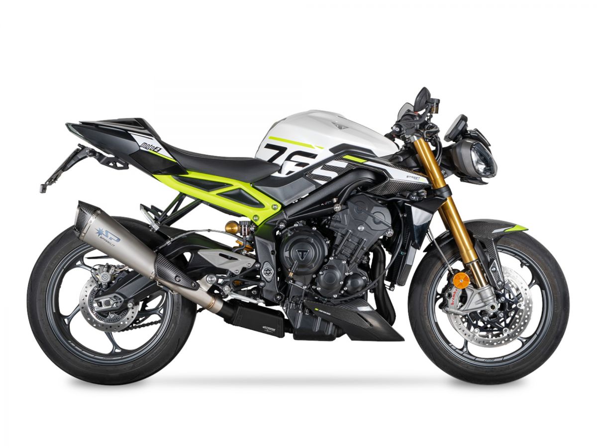 COMPLETE EU5 LATERAL DRAIN KONIX EVO BLACK SPARK TRIUMPH STREET TRIPLE 765 RS / R / MOTO2 2023-2024