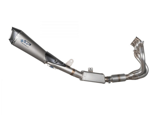 COMPLETE EU5 LATERAL EXHAUST KONIX EVO TITANIUM SPARK TRIUMPH STREET TRIPLE 765 RS / R / MOTO2 2023-2024