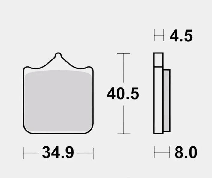 Front Brake Pads Sintered - 07BB33SA - Brembo