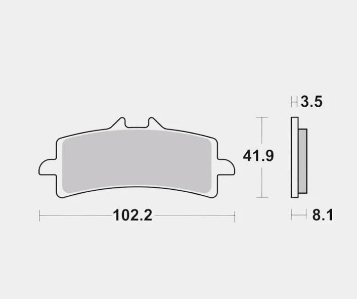 Front Brake Pads Sintered - 07BB37SA - Brembo