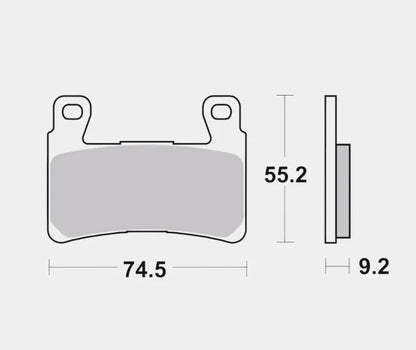 Front Brake Pads Sintered - 07HD20SA - Brembo