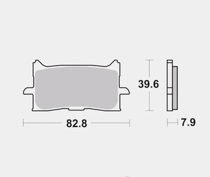 Front Brake Pads Sintered - 07HO62SA - Brembo