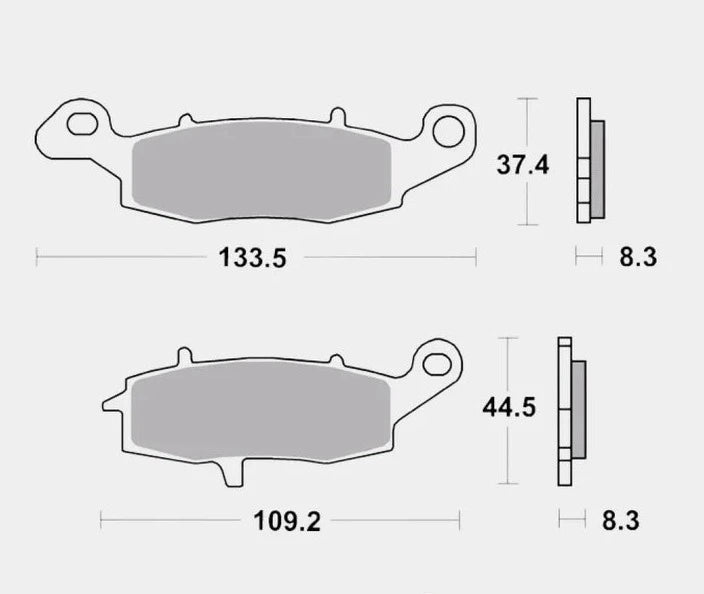 Front Brake Pads Sintered - 07KA18SA - Brembo